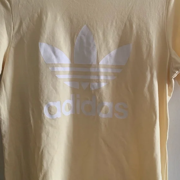 Adidas Unisex Yellow Short Sleeve Shirt - Picture 4 of 5